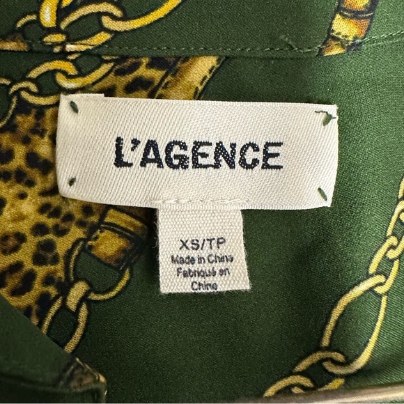 L'AGENCE Nina silk blouse XS - Picture 7 of 10